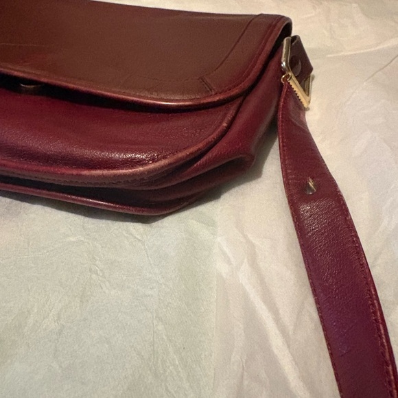 Dior Deep Red Leather Shoulder Bag - Picture 5 of 7